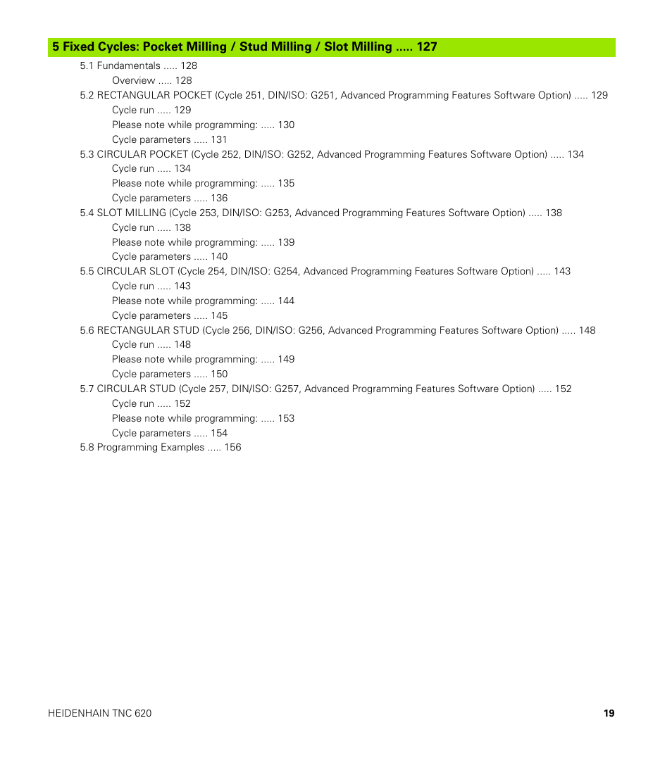 HEIDENHAIN TNC 620 (340 56x-03) Cycle programming User Manual | Page 19 / 459