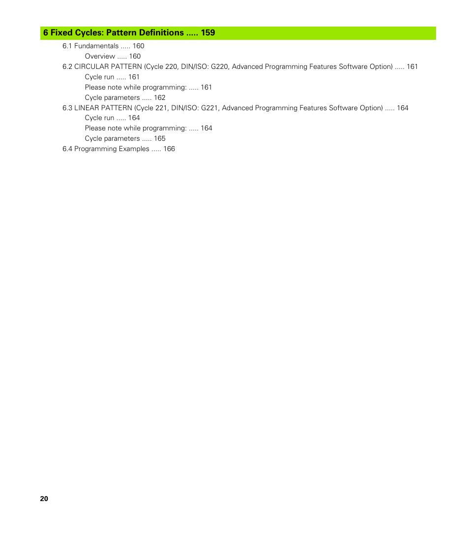 Fixed cycles: pattern definitions | HEIDENHAIN TNC 620 (340 56x-03) Cycle programming User Manual | Page 20 / 459