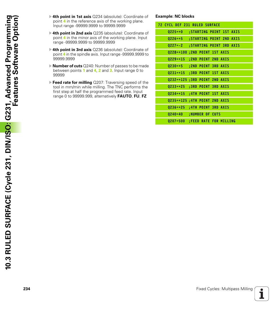 HEIDENHAIN TNC 620 (340 56x-03) Cycle programming User Manual | Page 234 / 459