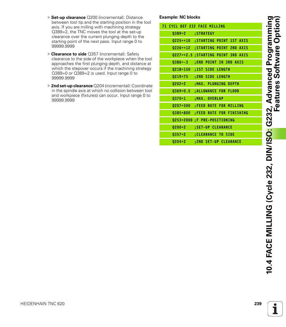 HEIDENHAIN TNC 620 (340 56x-03) Cycle programming User Manual | Page 239 / 459