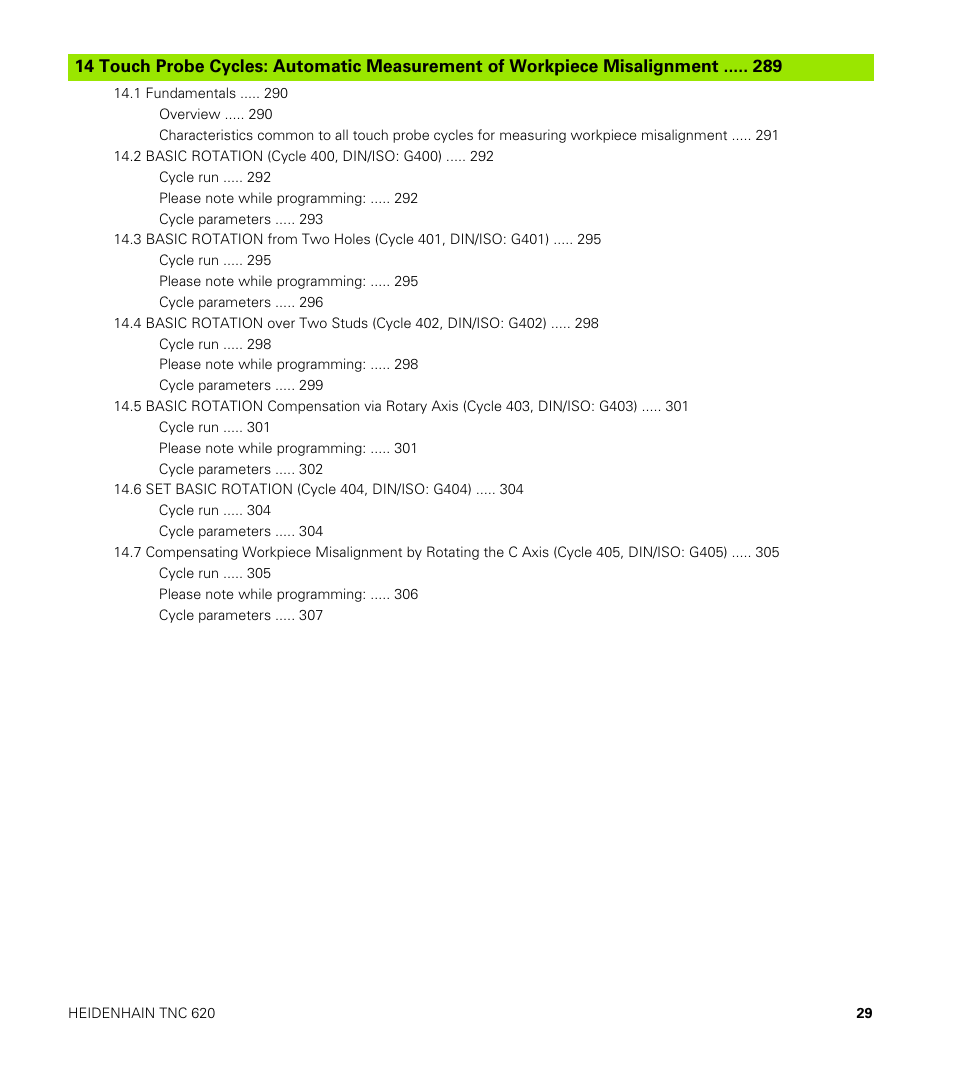 HEIDENHAIN TNC 620 (340 56x-03) Cycle programming User Manual | Page 29 / 459