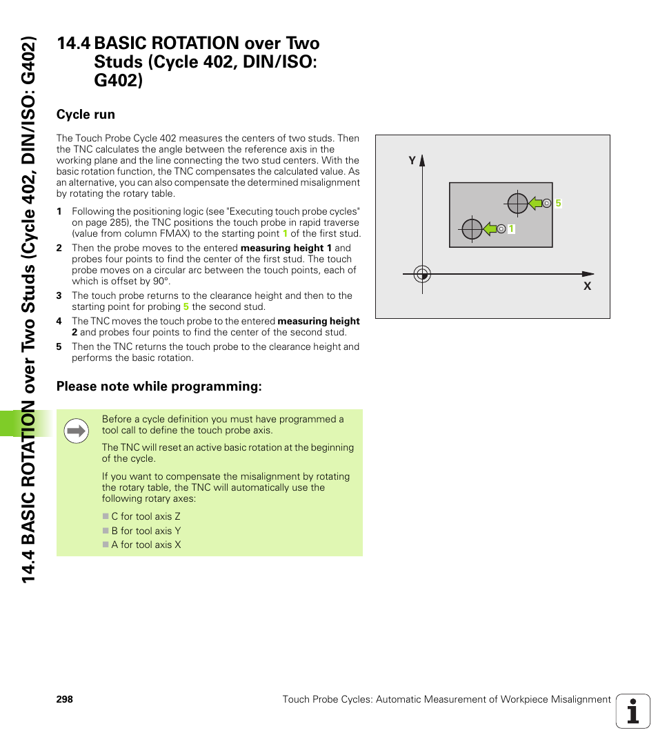 Cycle run, Please note while programming | HEIDENHAIN TNC 620 (340 56x-03) Cycle programming User Manual | Page 298 / 459