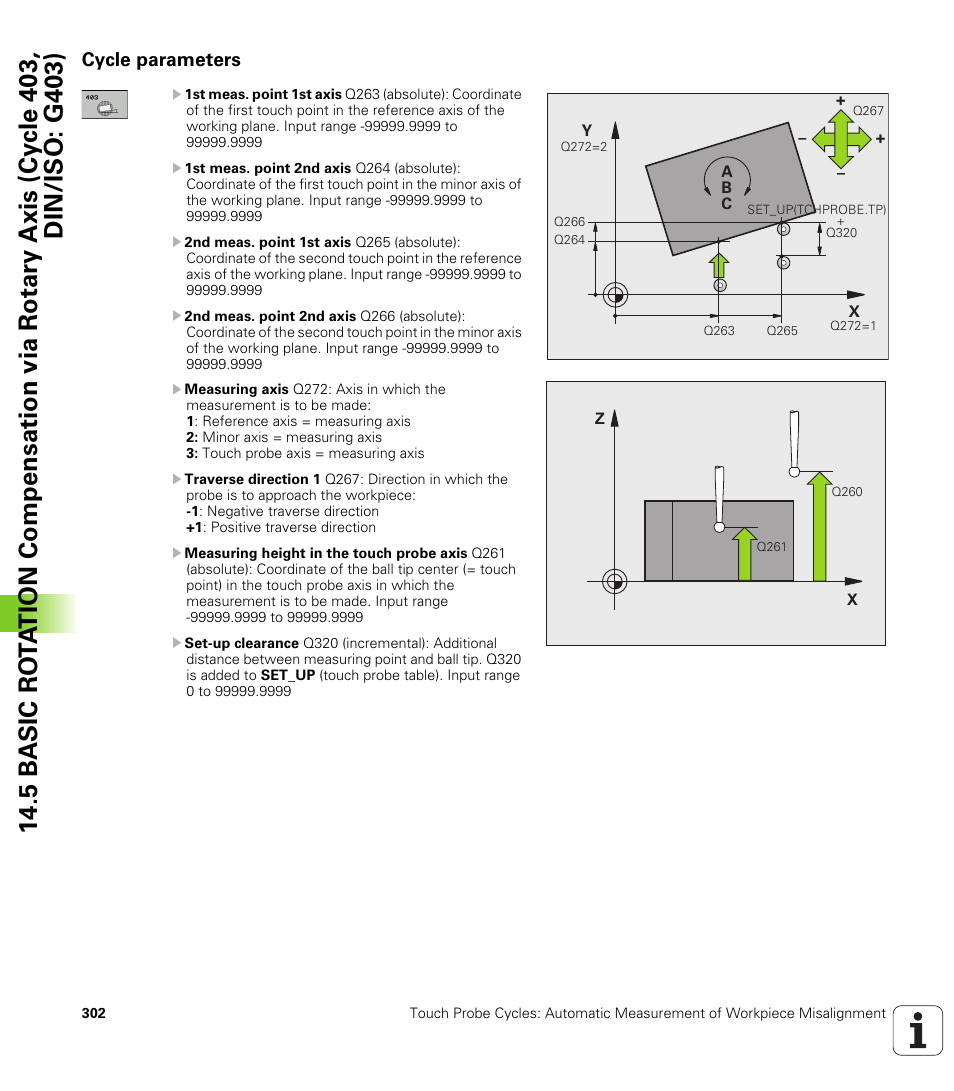 Cycle parameters | HEIDENHAIN TNC 620 (340 56x-03) Cycle programming User Manual | Page 302 / 459