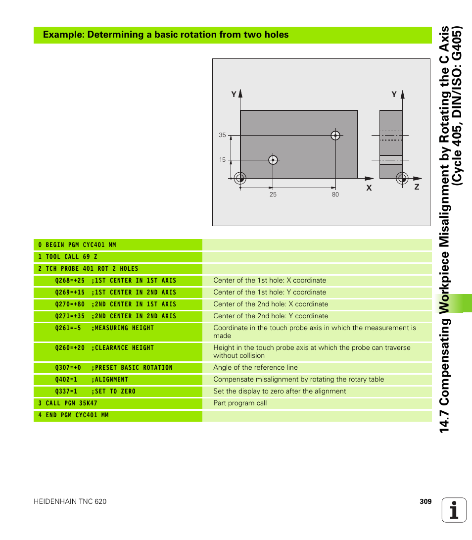 HEIDENHAIN TNC 620 (340 56x-03) Cycle programming User Manual | Page 309 / 459