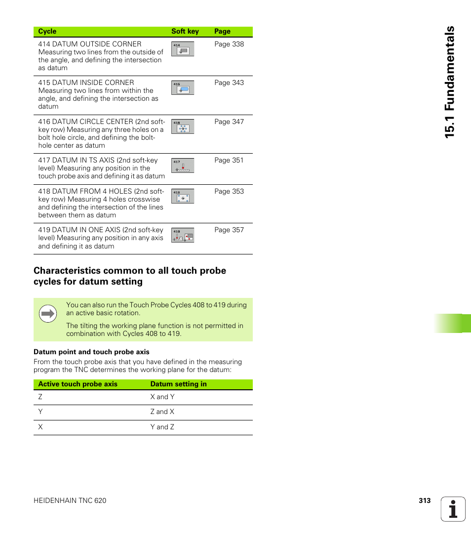 1 f undamentals | HEIDENHAIN TNC 620 (340 56x-03) Cycle programming User Manual | Page 313 / 459