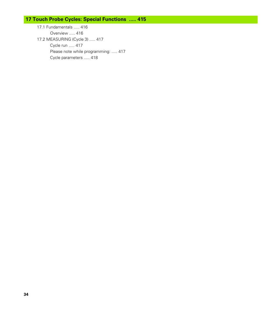 Touch probe cycles: special functions | HEIDENHAIN TNC 620 (340 56x-03) Cycle programming User Manual | Page 34 / 459