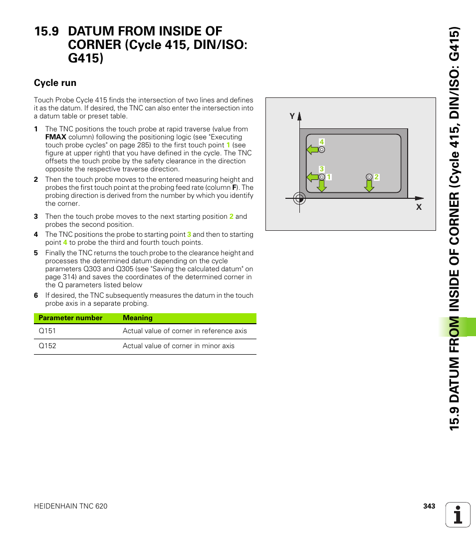 Cycle run | HEIDENHAIN TNC 620 (340 56x-03) Cycle programming User Manual | Page 343 / 459