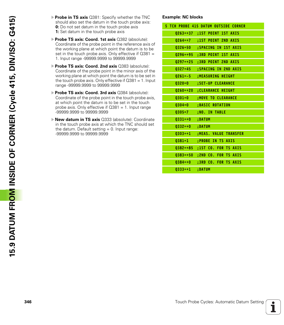 HEIDENHAIN TNC 620 (340 56x-03) Cycle programming User Manual | Page 346 / 459
