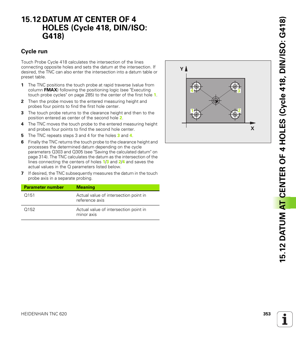 Cycle run | HEIDENHAIN TNC 620 (340 56x-03) Cycle programming User Manual | Page 353 / 459