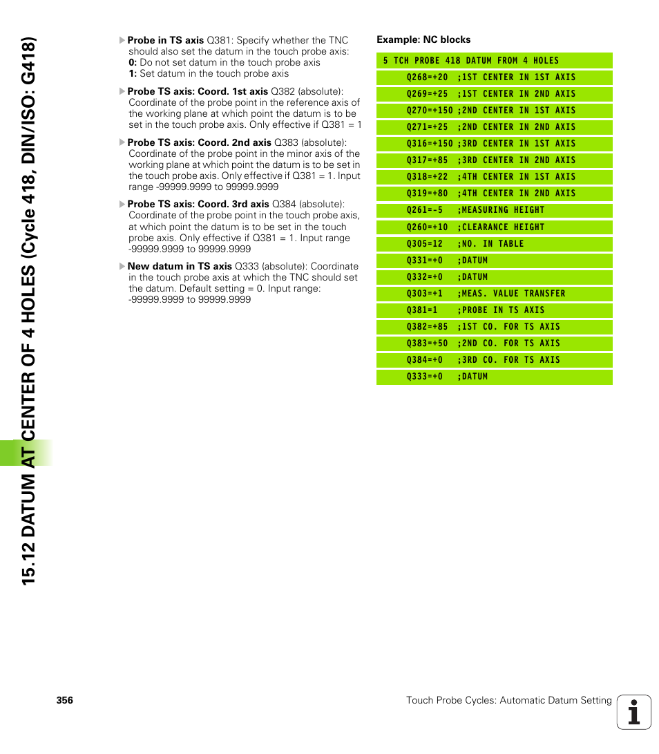 HEIDENHAIN TNC 620 (340 56x-03) Cycle programming User Manual | Page 356 / 459