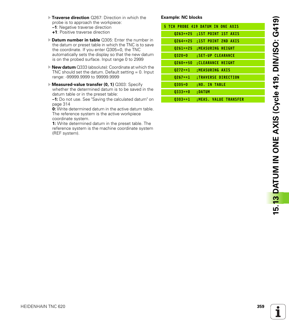 HEIDENHAIN TNC 620 (340 56x-03) Cycle programming User Manual | Page 359 / 459