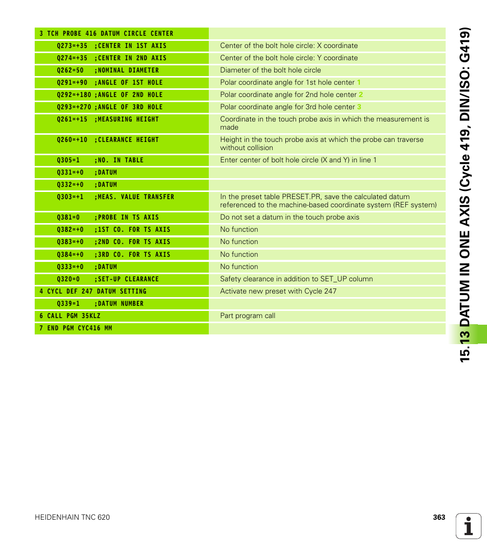 HEIDENHAIN TNC 620 (340 56x-03) Cycle programming User Manual | Page 363 / 459