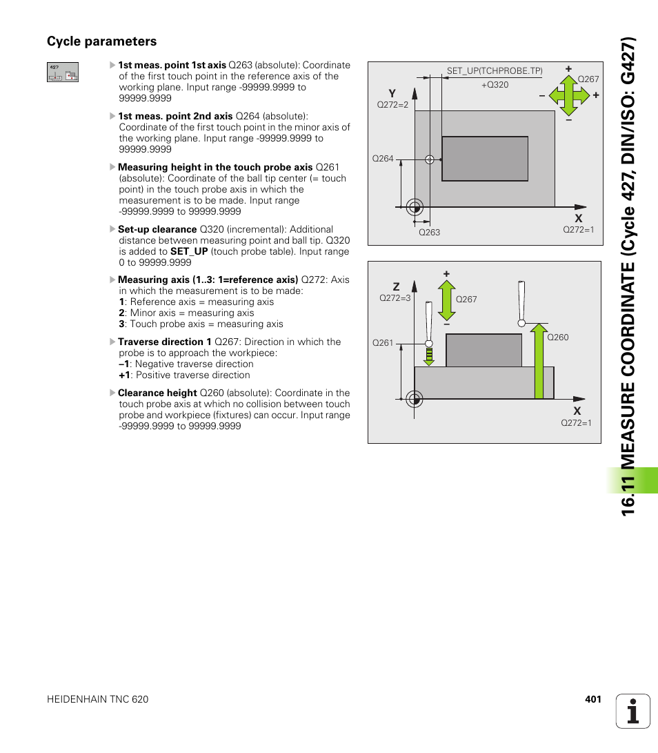Cycle parameters | HEIDENHAIN TNC 620 (340 56x-03) Cycle programming User Manual | Page 401 / 459