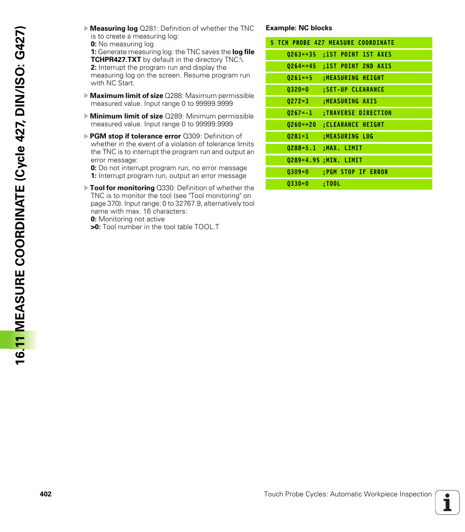 HEIDENHAIN TNC 620 (340 56x-03) Cycle programming User Manual | Page 402 / 459