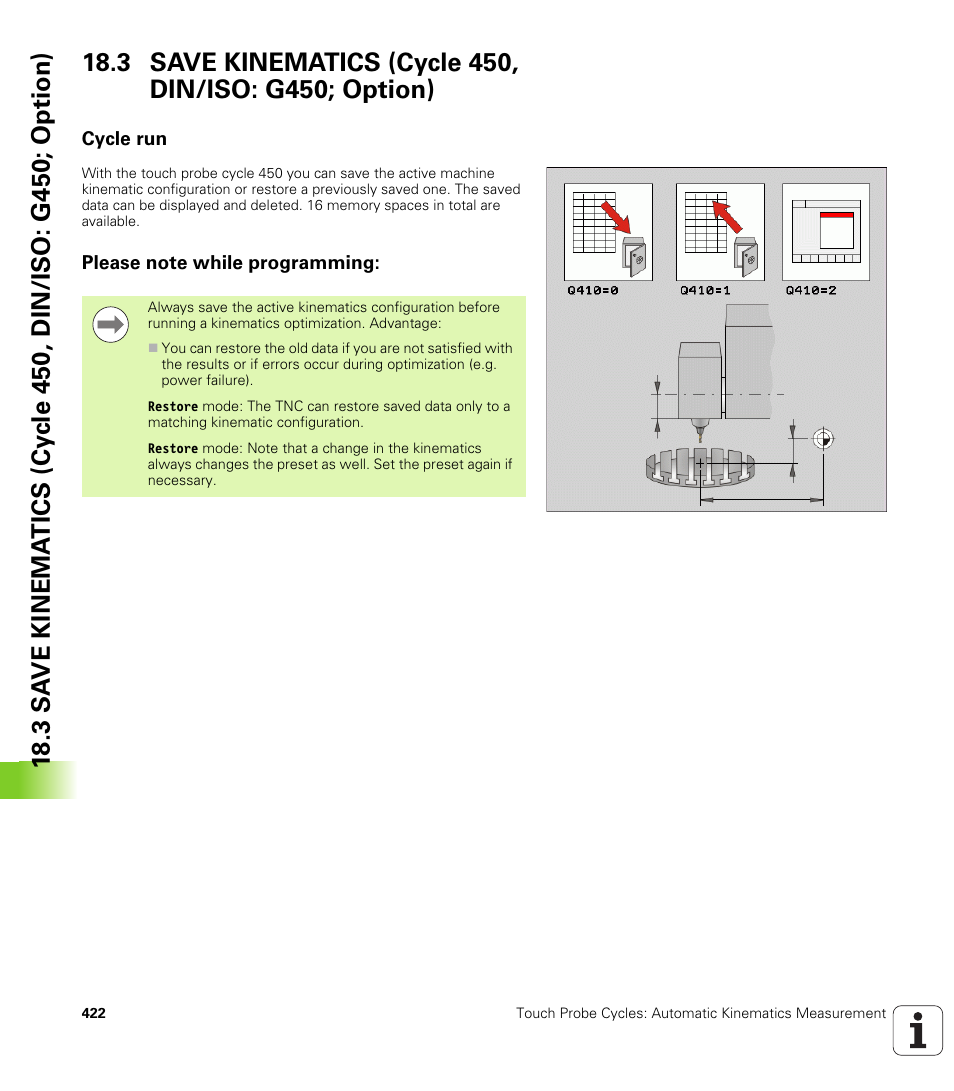 Cycle run, Please note while programming | HEIDENHAIN TNC 620 (340 56x-03) Cycle programming User Manual | Page 422 / 459