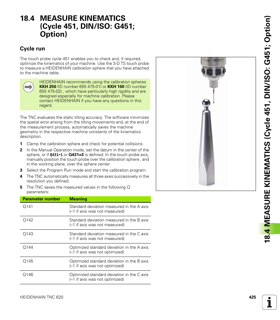 Cycle run | HEIDENHAIN TNC 620 (340 56x-03) Cycle programming User Manual | Page 425 / 459