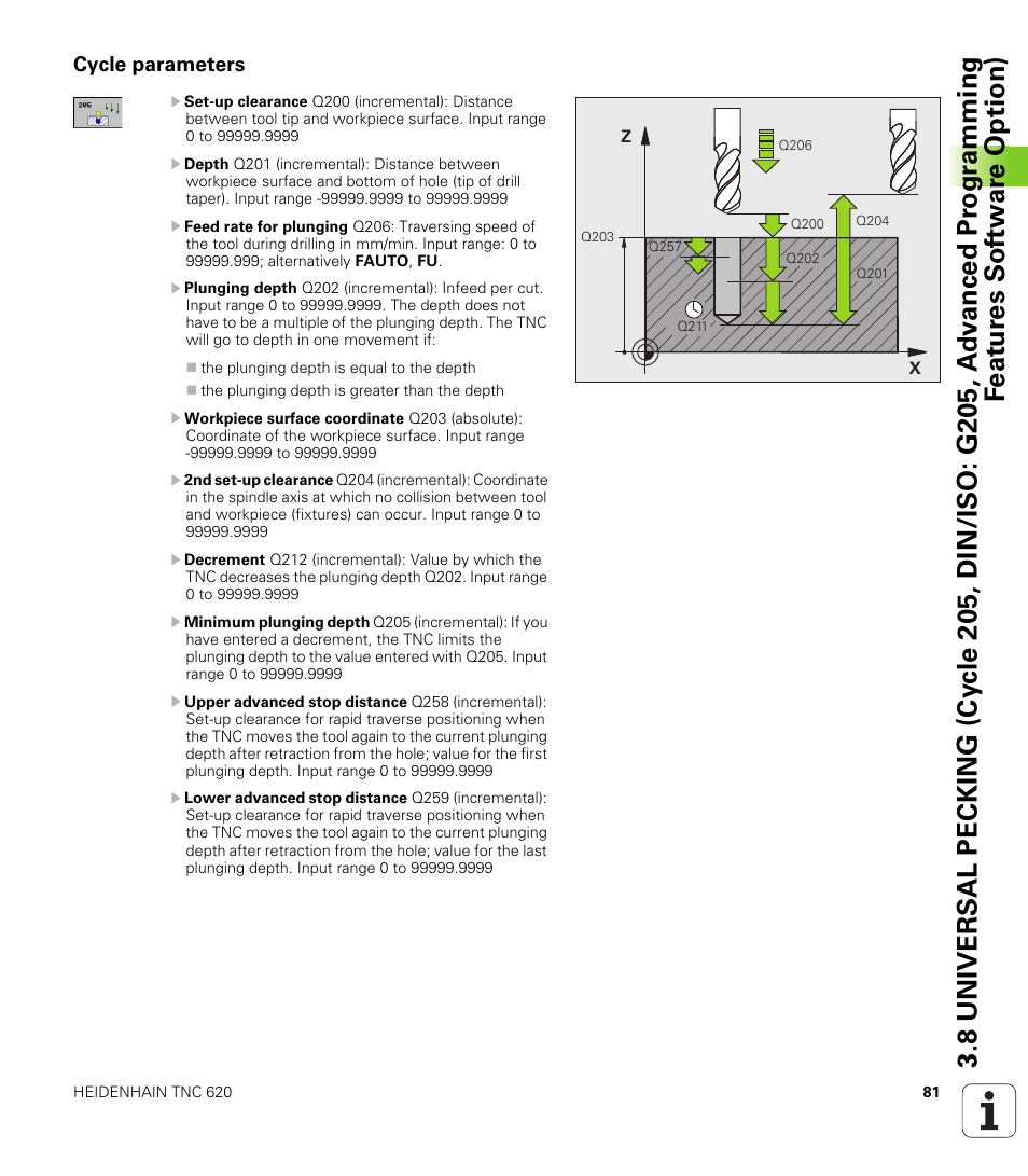 Cycle parameters | HEIDENHAIN TNC 620 (340 56x-03) Cycle programming User Manual | Page 81 / 459