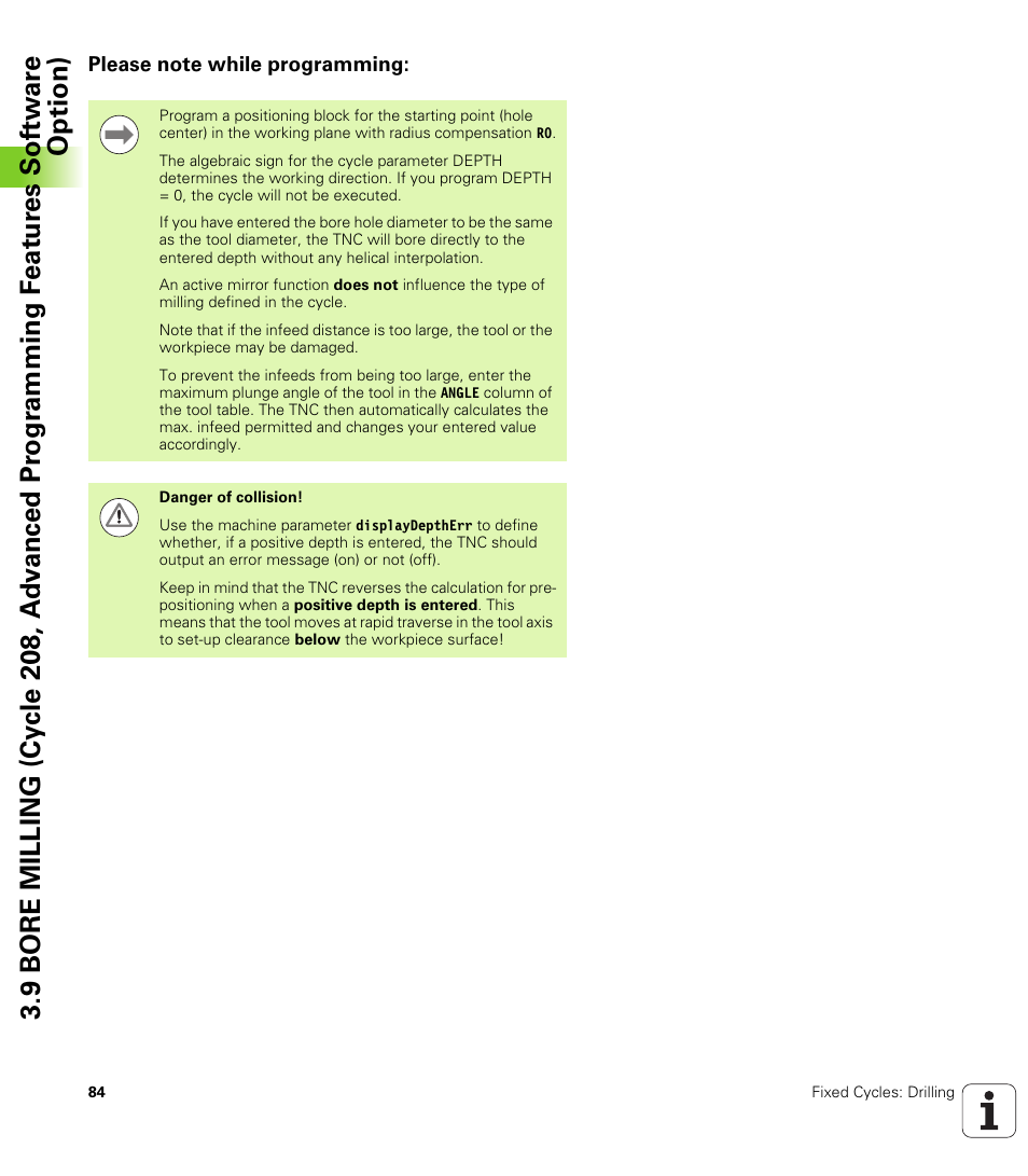 Please note while programming | HEIDENHAIN TNC 620 (340 56x-03) Cycle programming User Manual | Page 84 / 459