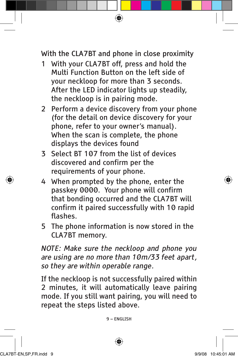 ClearSounds V808 User Manual | Page 9 / 76