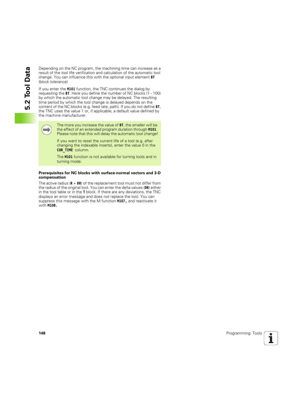 2 t ool d a ta | HEIDENHAIN TNC 620 (340 56x-03) ISO programming User Manual | Page 148 / 491