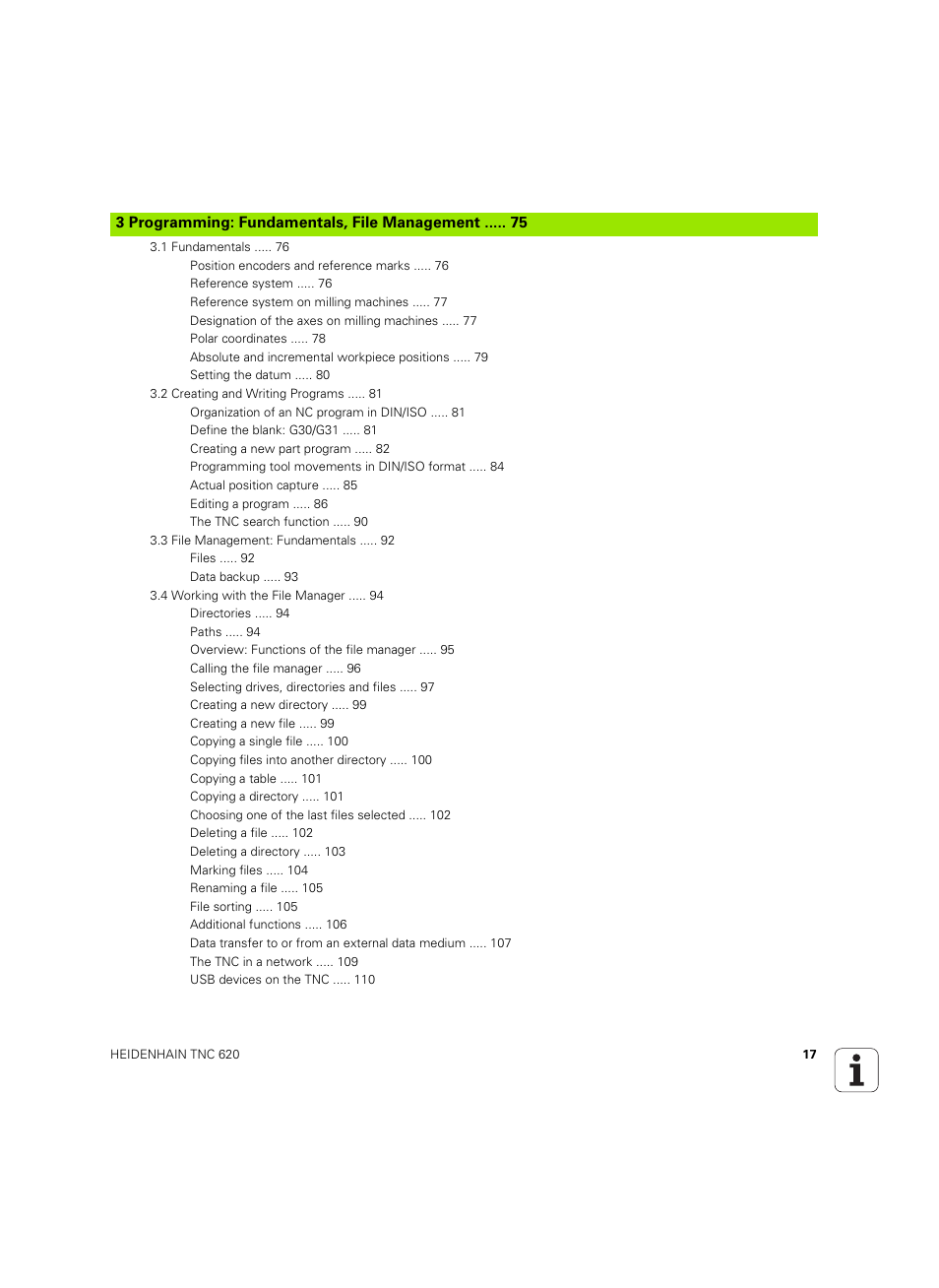 Programming: fundamentals, file management | HEIDENHAIN TNC 620 (340 56x-03) ISO programming User Manual | Page 17 / 491