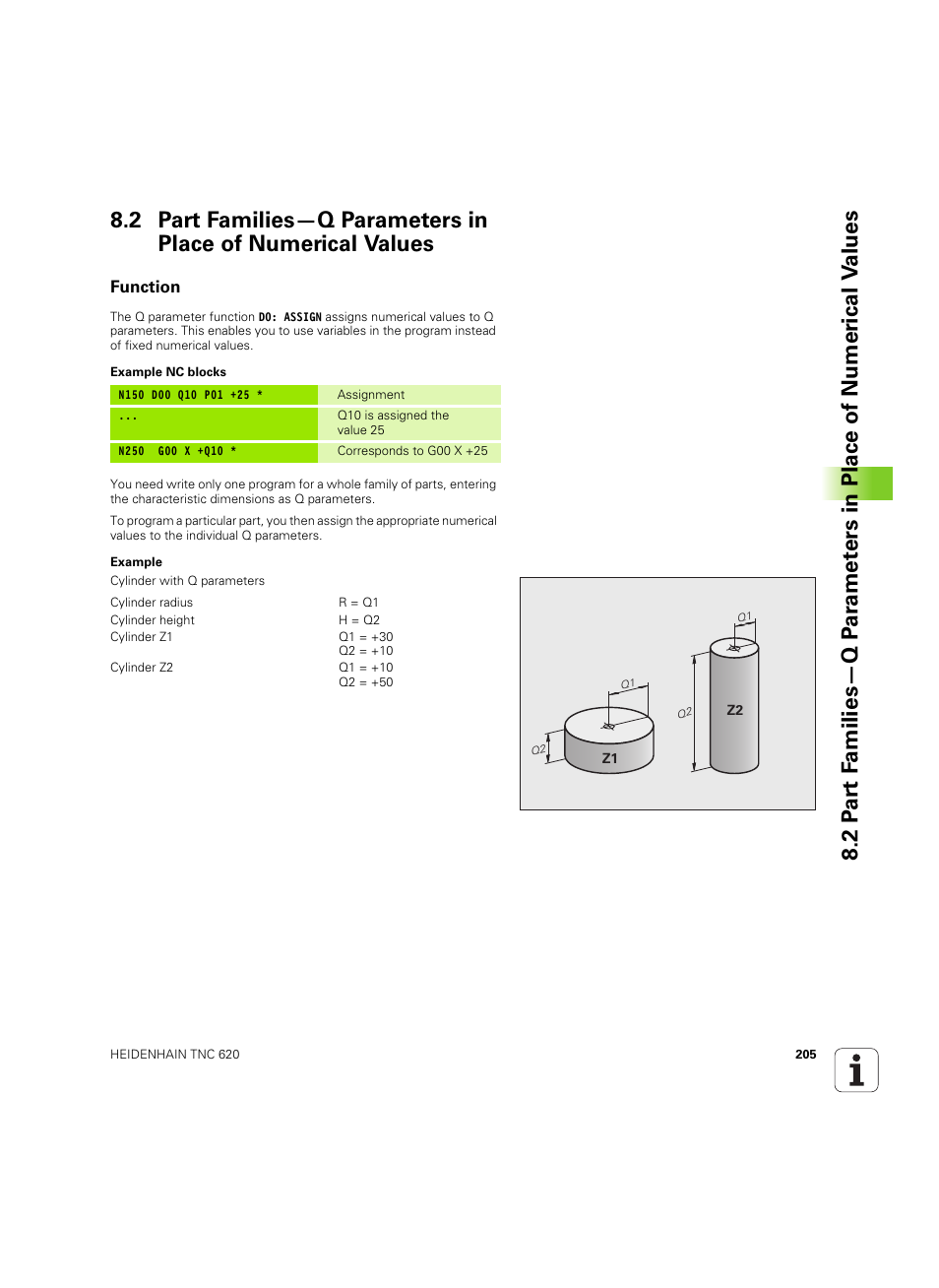 Function | HEIDENHAIN TNC 620 (340 56x-03) ISO programming User Manual | Page 205 / 491