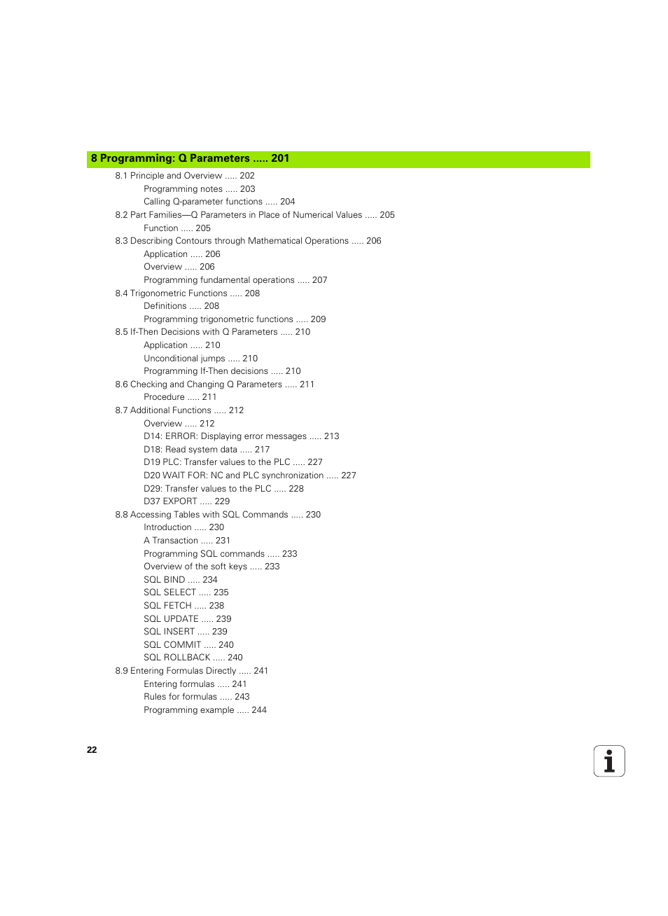 Programming: q parameters | HEIDENHAIN TNC 620 (340 56x-03) ISO programming User Manual | Page 22 / 491