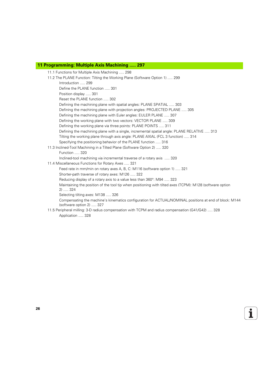Programming: multiple axis machining | HEIDENHAIN TNC 620 (340 56x-03) ISO programming User Manual | Page 26 / 491