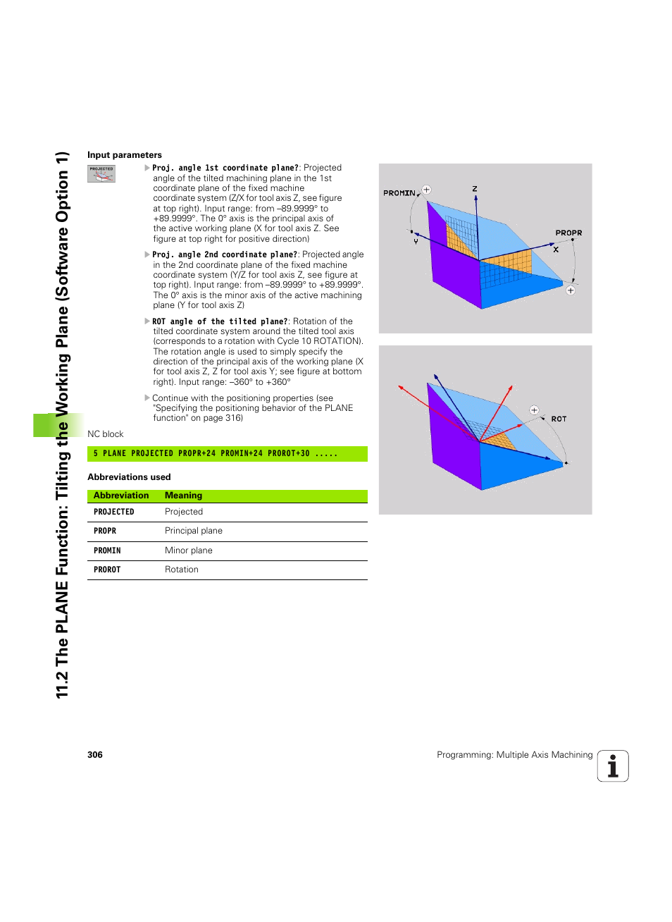 HEIDENHAIN TNC 620 (340 56x-03) ISO programming User Manual | Page 306 / 491