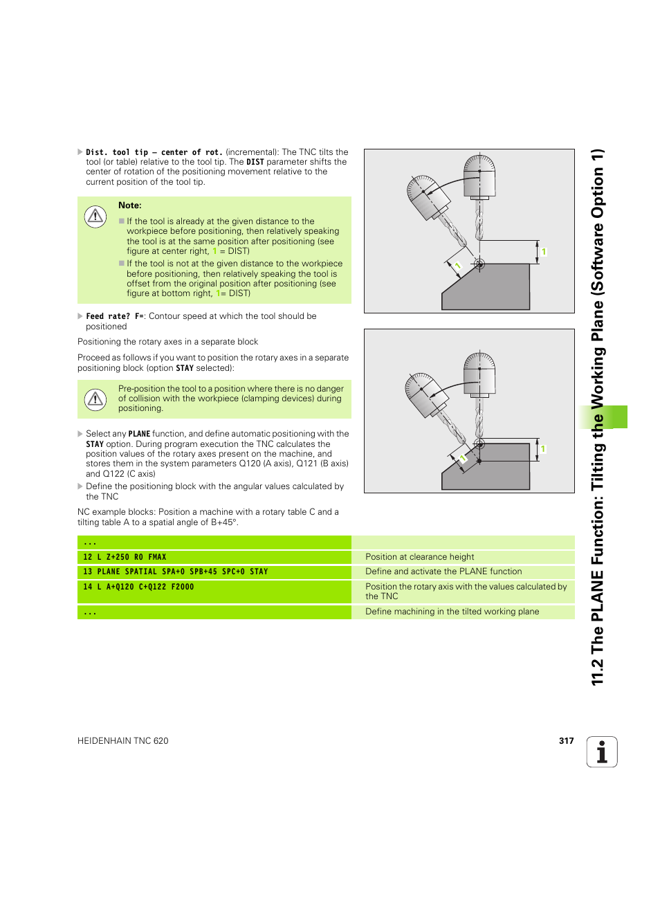 HEIDENHAIN TNC 620 (340 56x-03) ISO programming User Manual | Page 317 / 491