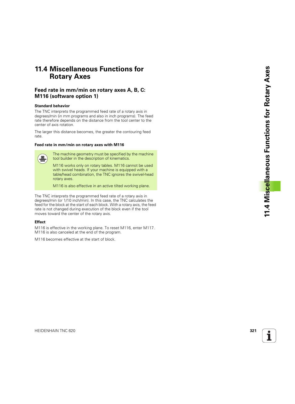 4 miscellaneous functions for rotary axes | HEIDENHAIN TNC 620 (340 56x-03) ISO programming User Manual | Page 321 / 491