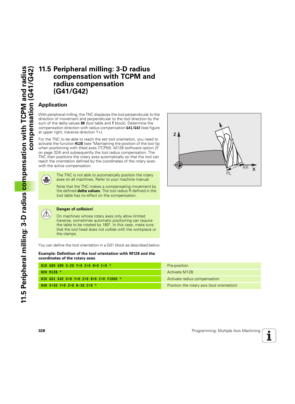 Application | HEIDENHAIN TNC 620 (340 56x-03) ISO programming User Manual | Page 328 / 491
