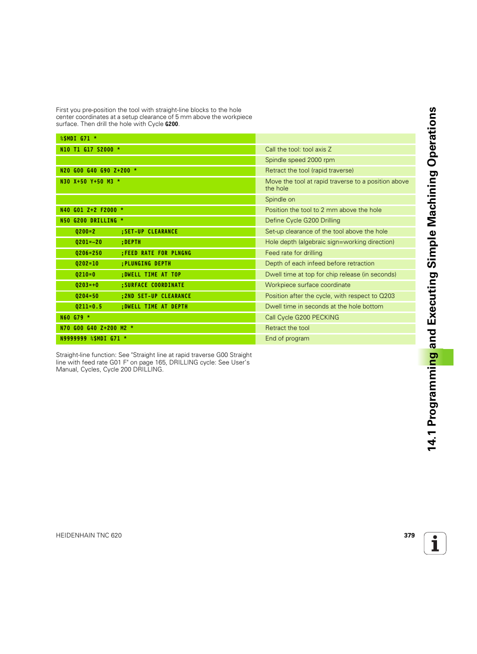 HEIDENHAIN TNC 620 (340 56x-03) ISO programming User Manual | Page 379 / 491