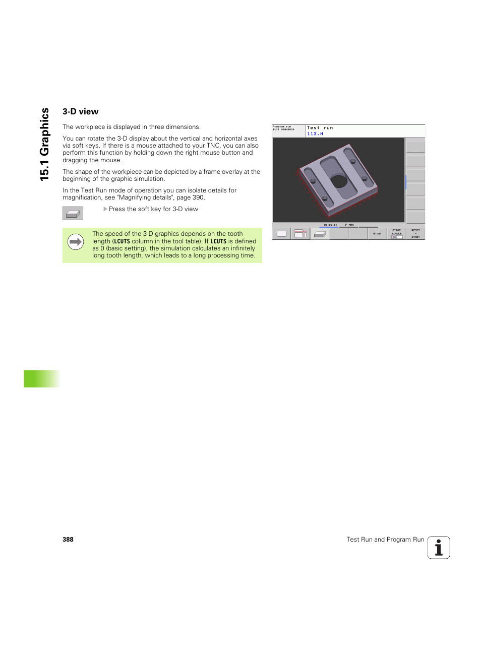 D view, 1 gr aphics | HEIDENHAIN TNC 620 (340 56x-03) ISO programming User Manual | Page 388 / 491