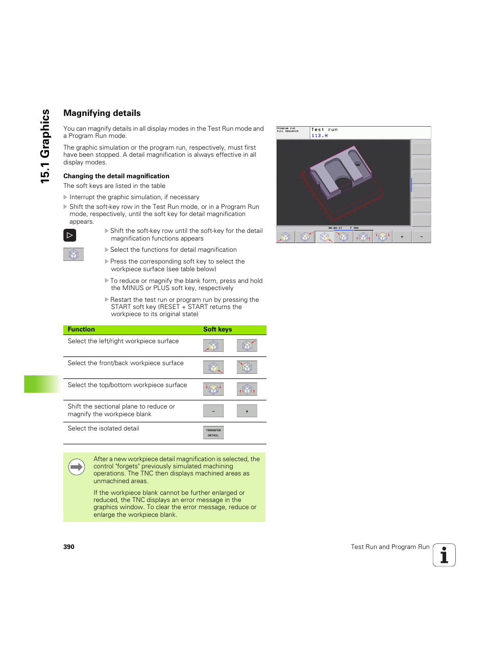 Magnifying details, 1 gr aphics | HEIDENHAIN TNC 620 (340 56x-03) ISO programming User Manual | Page 390 / 491