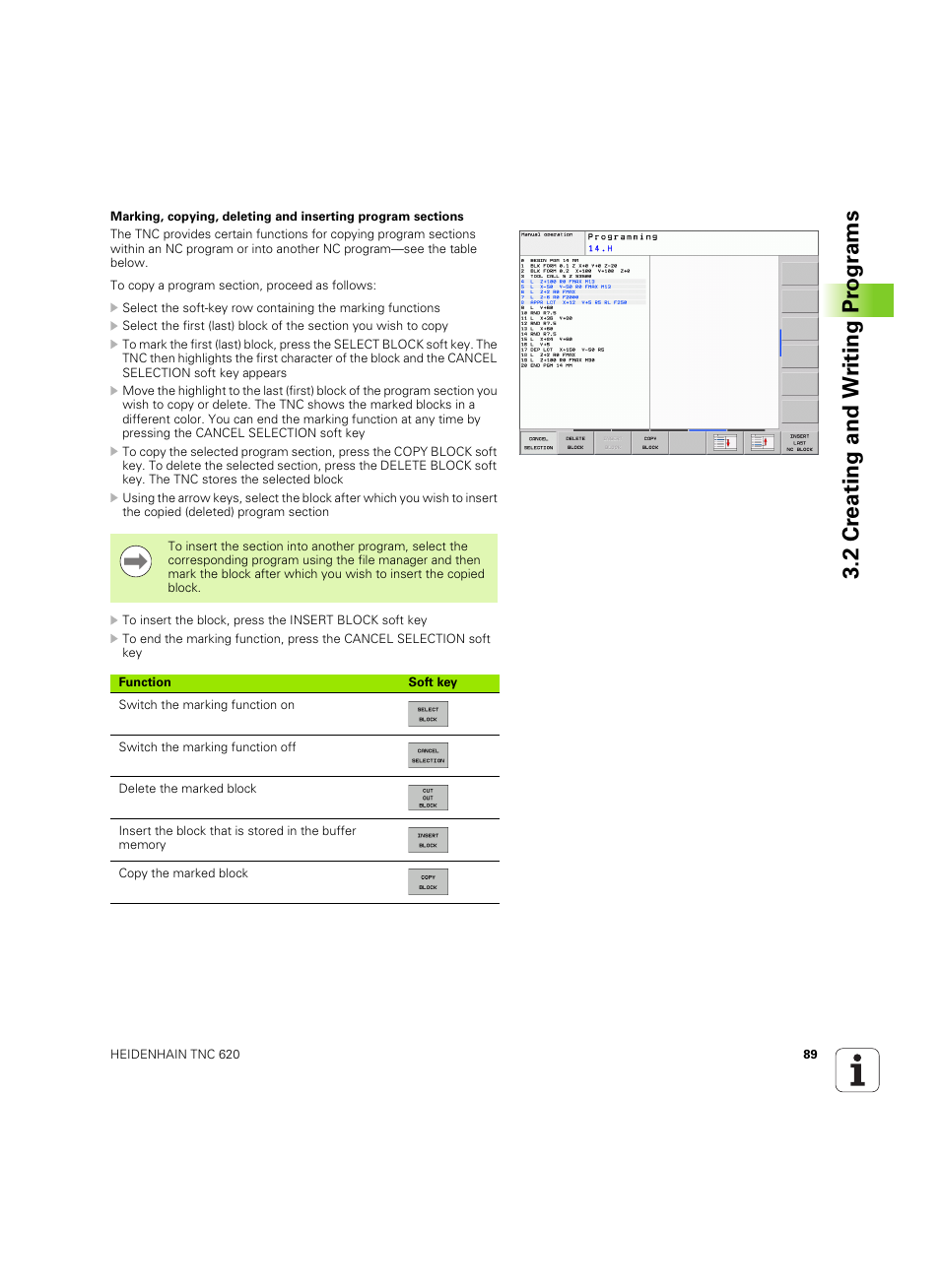 2 cr eating and w riting pr ogr a ms | HEIDENHAIN TNC 620 (340 56x-03) ISO programming User Manual | Page 89 / 491