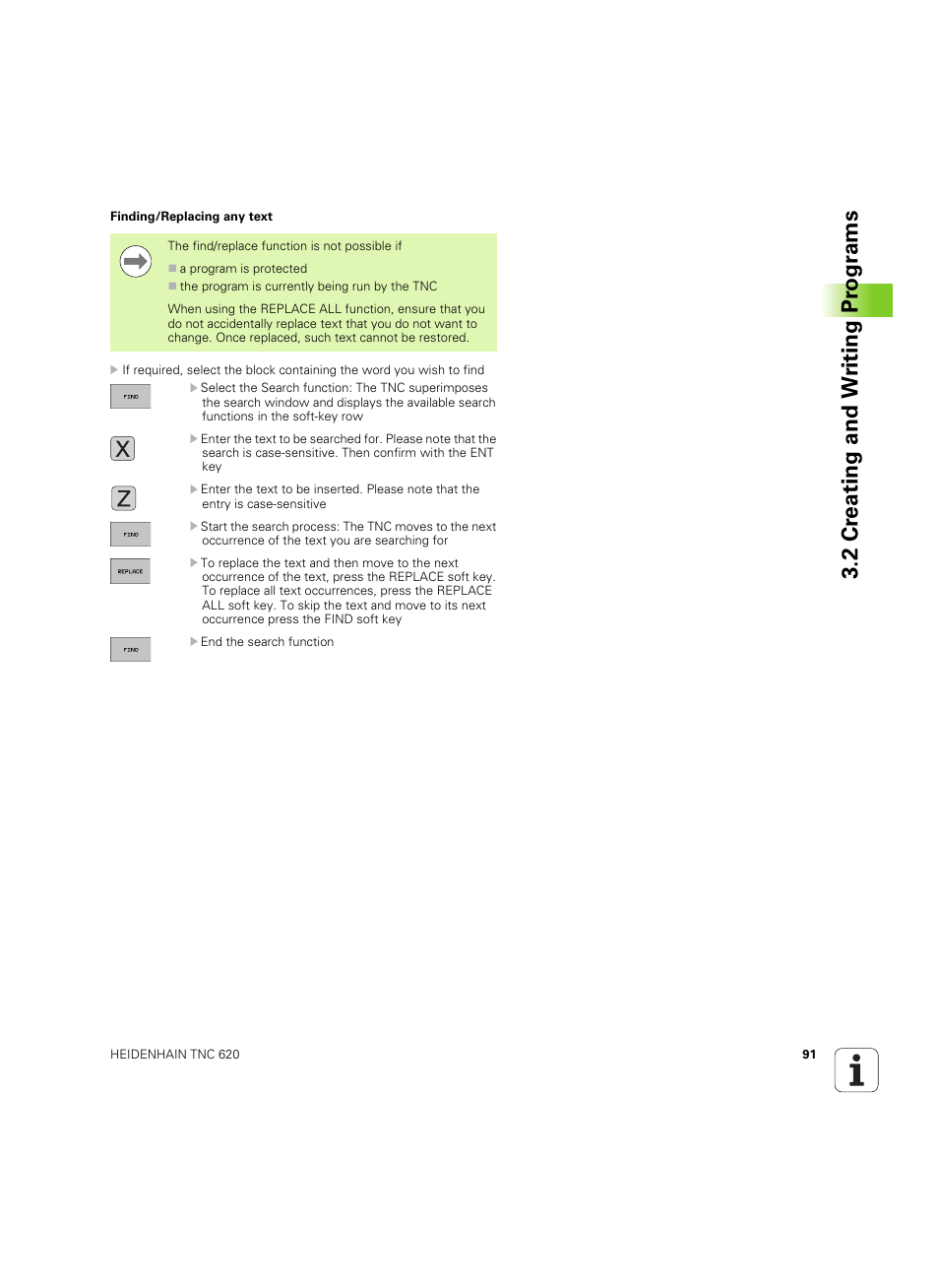 2 cr eating and w riting pr ogr a ms | HEIDENHAIN TNC 620 (340 56x-03) ISO programming User Manual | Page 91 / 491