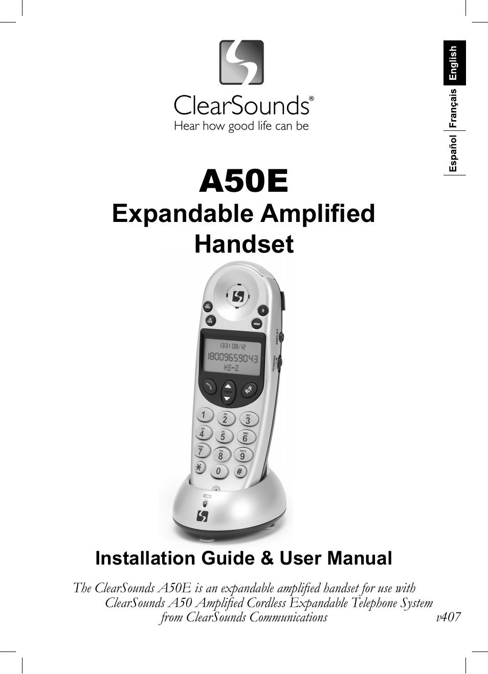 ClearSounds A50E User Manual | 28 pages