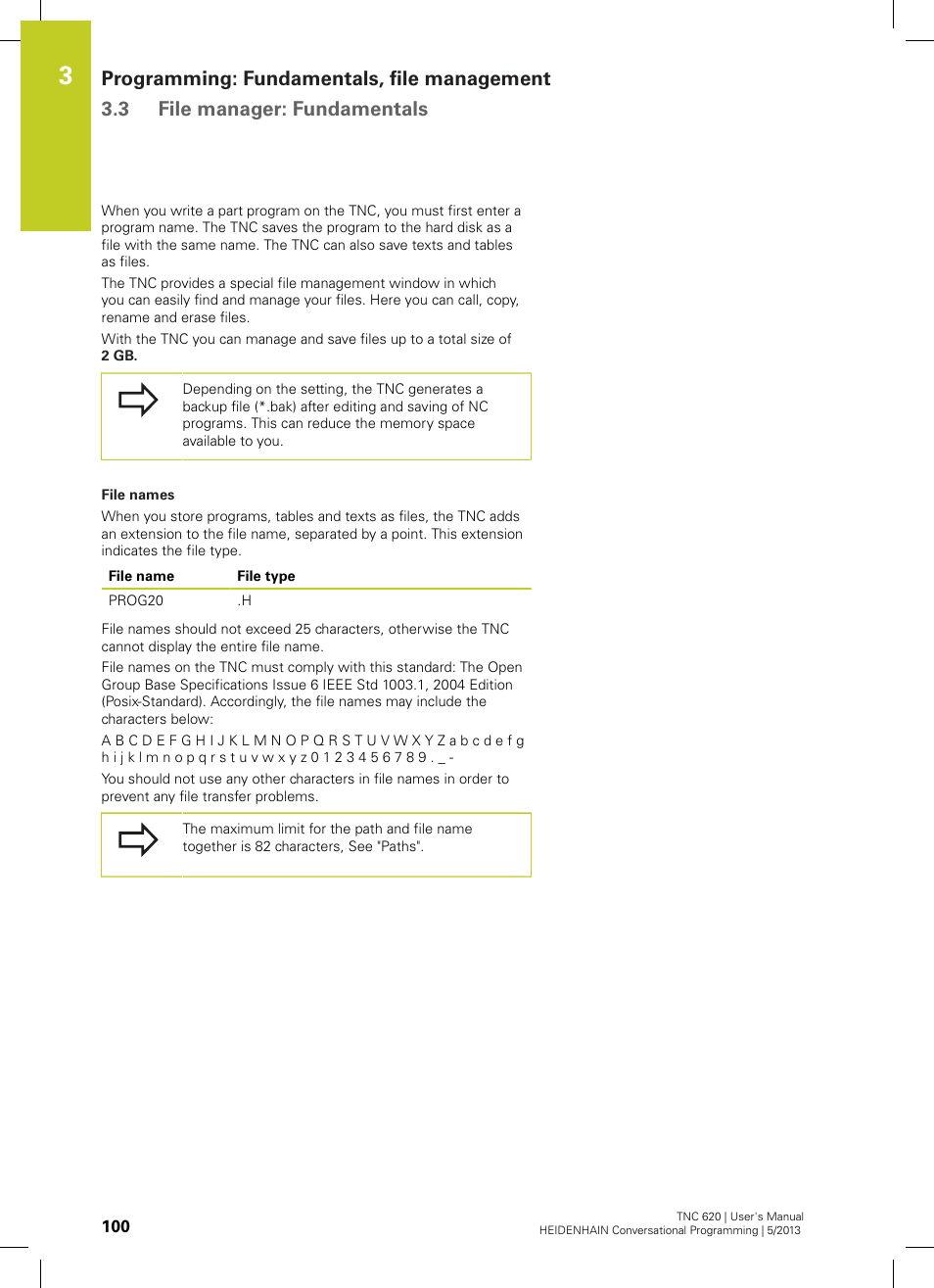 HEIDENHAIN TNC 620 (34056x-04) User Manual | Page 100 / 570