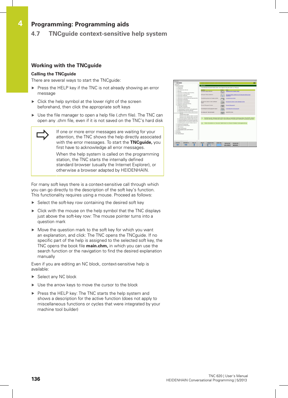Working with the tncguide | HEIDENHAIN TNC 620 (34056x-04) User Manual | Page 136 / 570