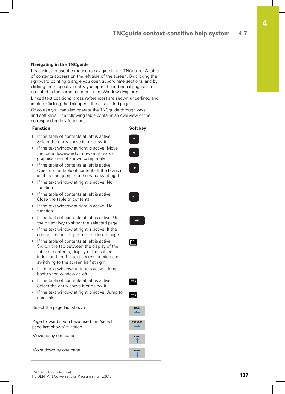 Tncguide context-sensitive help system 4.7 | HEIDENHAIN TNC 620 (34056x-04) User Manual | Page 137 / 570