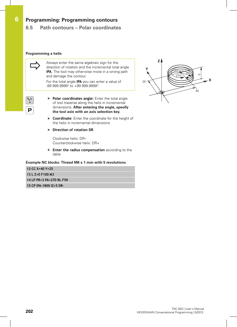 HEIDENHAIN TNC 620 (34056x-04) User Manual | Page 202 / 570