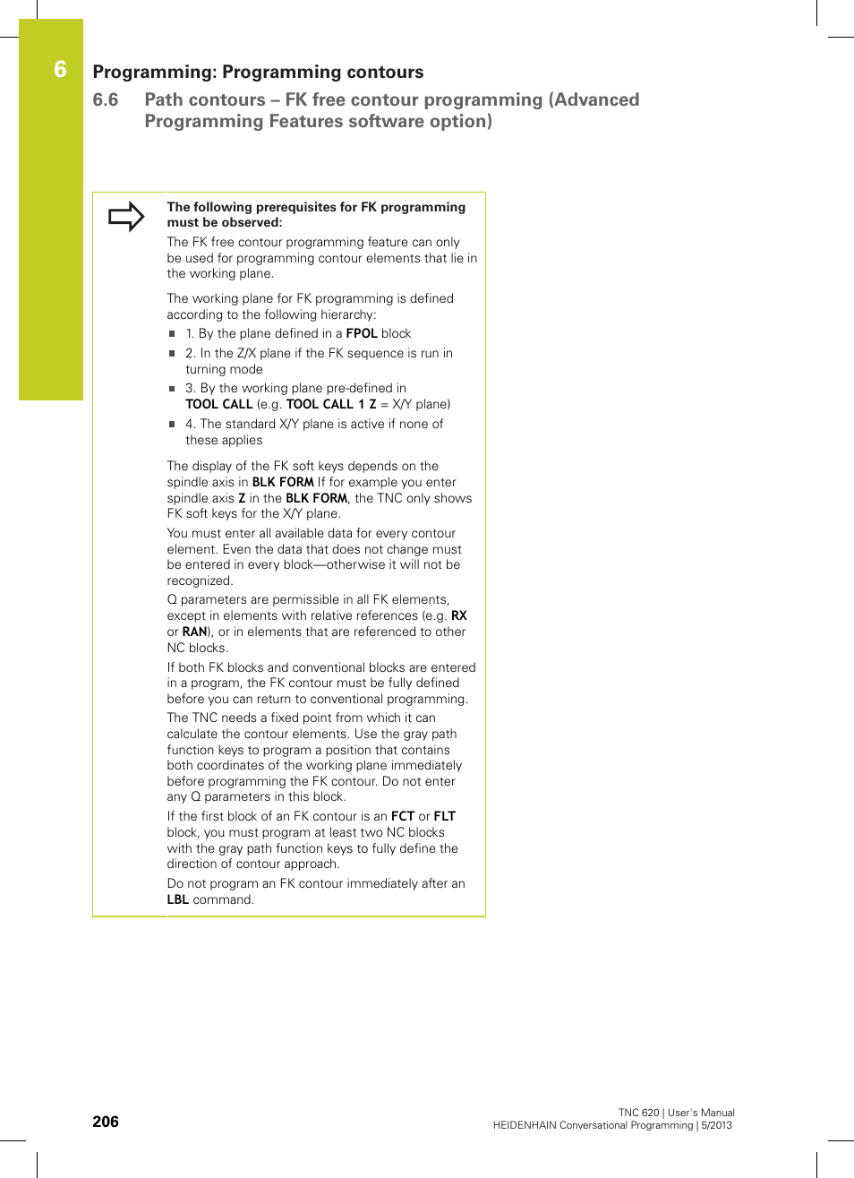 HEIDENHAIN TNC 620 (34056x-04) User Manual | Page 206 / 570