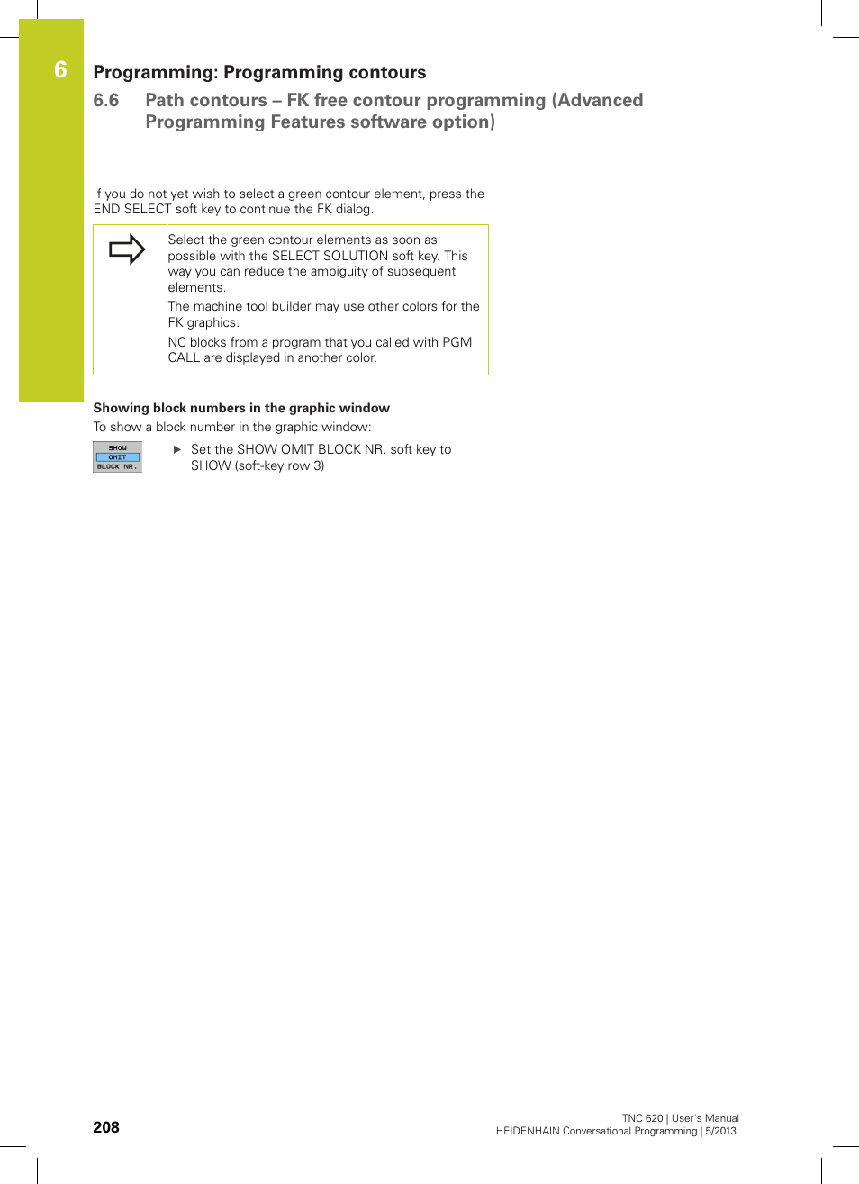 HEIDENHAIN TNC 620 (34056x-04) User Manual | Page 208 / 570