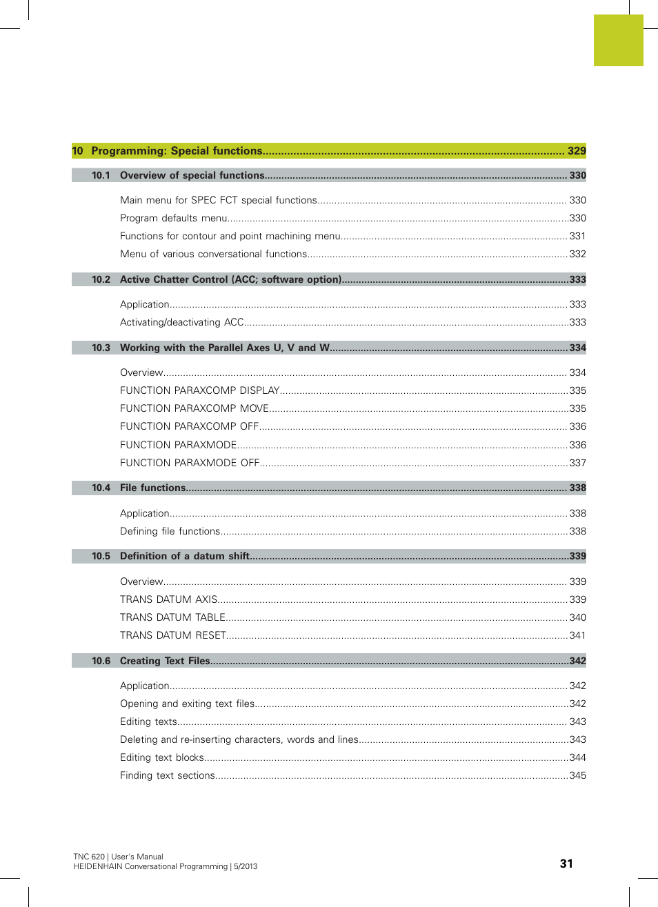 HEIDENHAIN TNC 620 (34056x-04) User Manual | Page 31 / 570