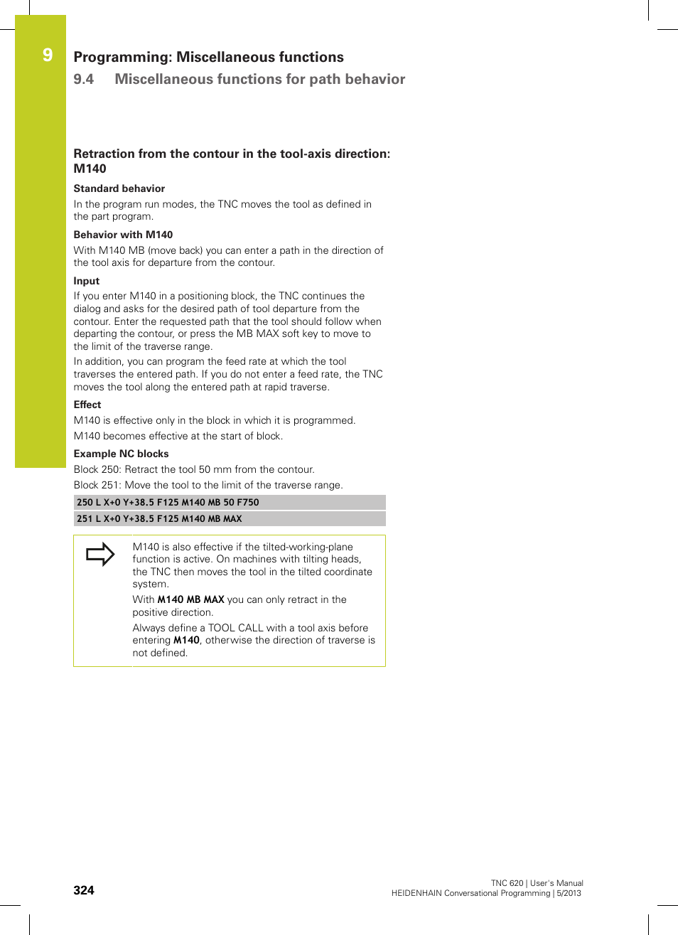 HEIDENHAIN TNC 620 (34056x-04) User Manual | Page 324 / 570