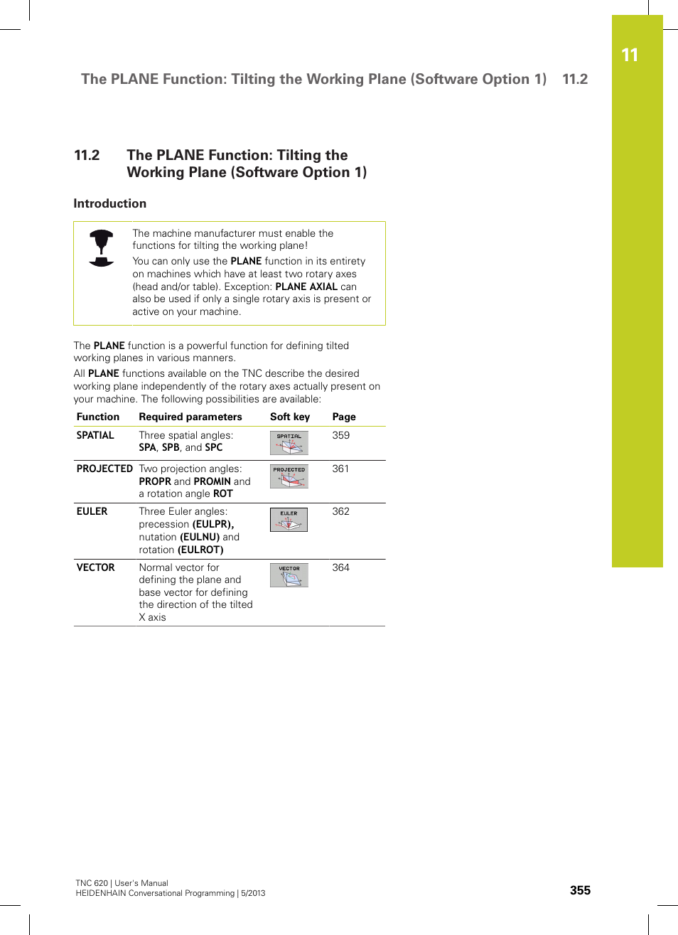 Introduction | HEIDENHAIN TNC 620 (34056x-04) User Manual | Page 355 / 570