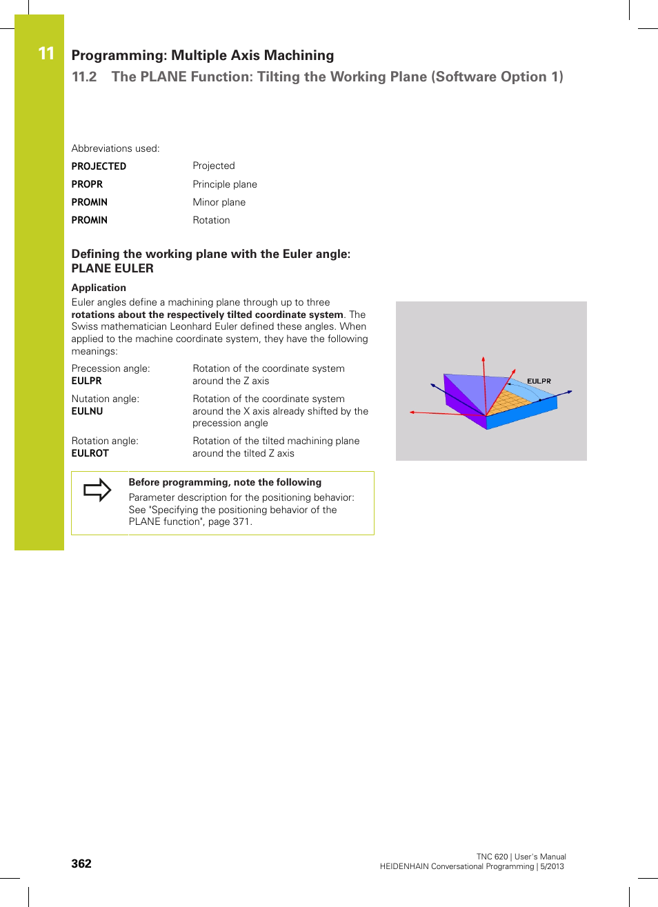 HEIDENHAIN TNC 620 (34056x-04) User Manual | Page 362 / 570