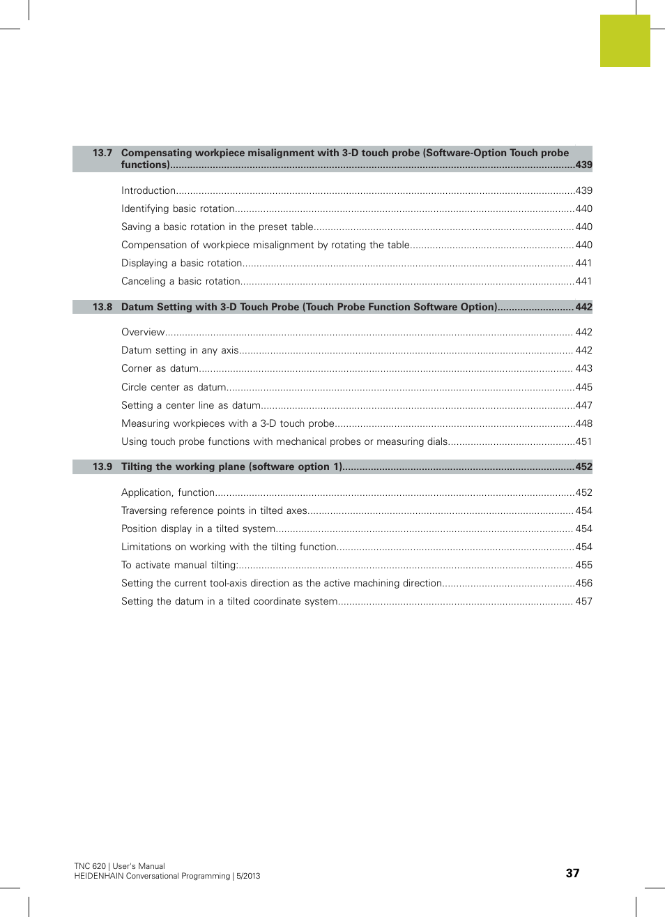 HEIDENHAIN TNC 620 (34056x-04) User Manual | Page 37 / 570