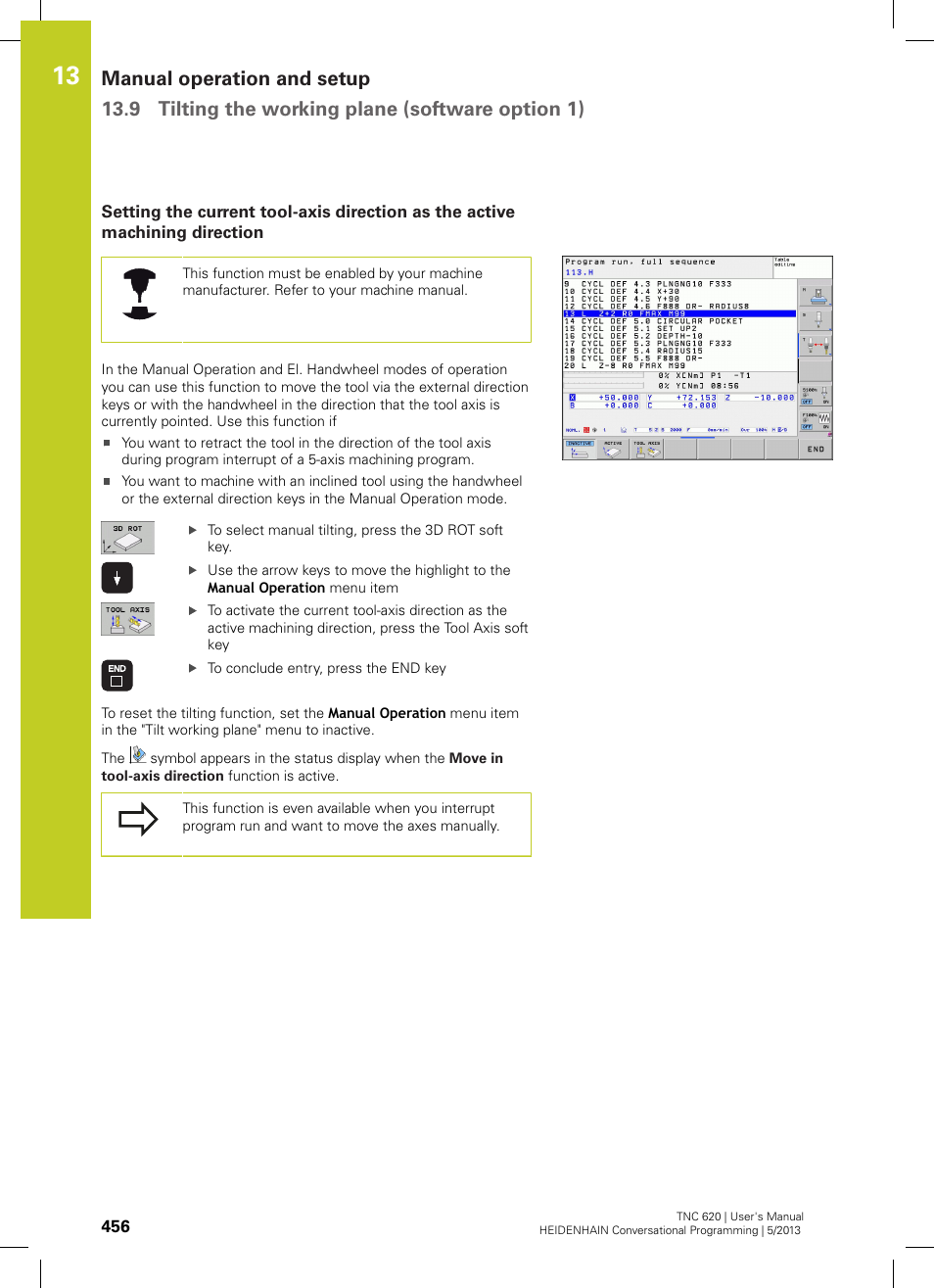 HEIDENHAIN TNC 620 (34056x-04) User Manual | Page 456 / 570